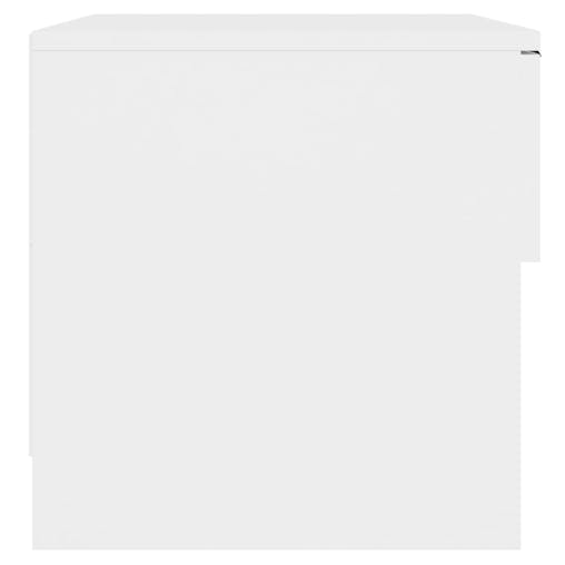 NNEVL Bedside Cabinets 2 pcs White Engineered Wood