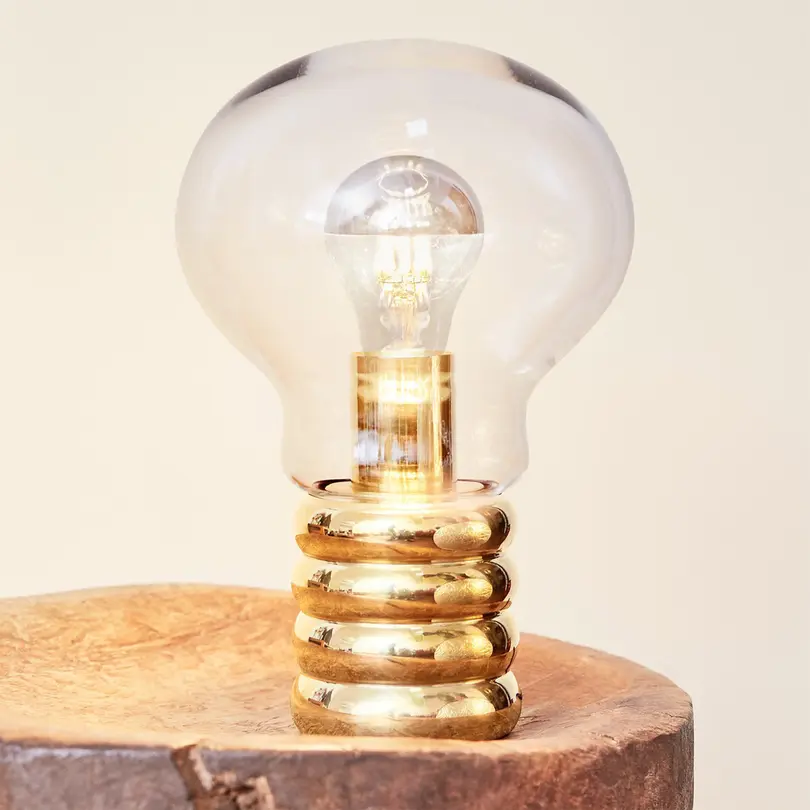 Tischleuchte Bulb Brass