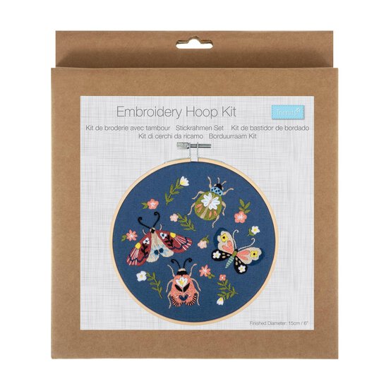 Trimits Mini Beasts Embroidery Hoop Kit