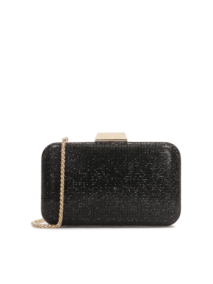 Small shiny evening handbag