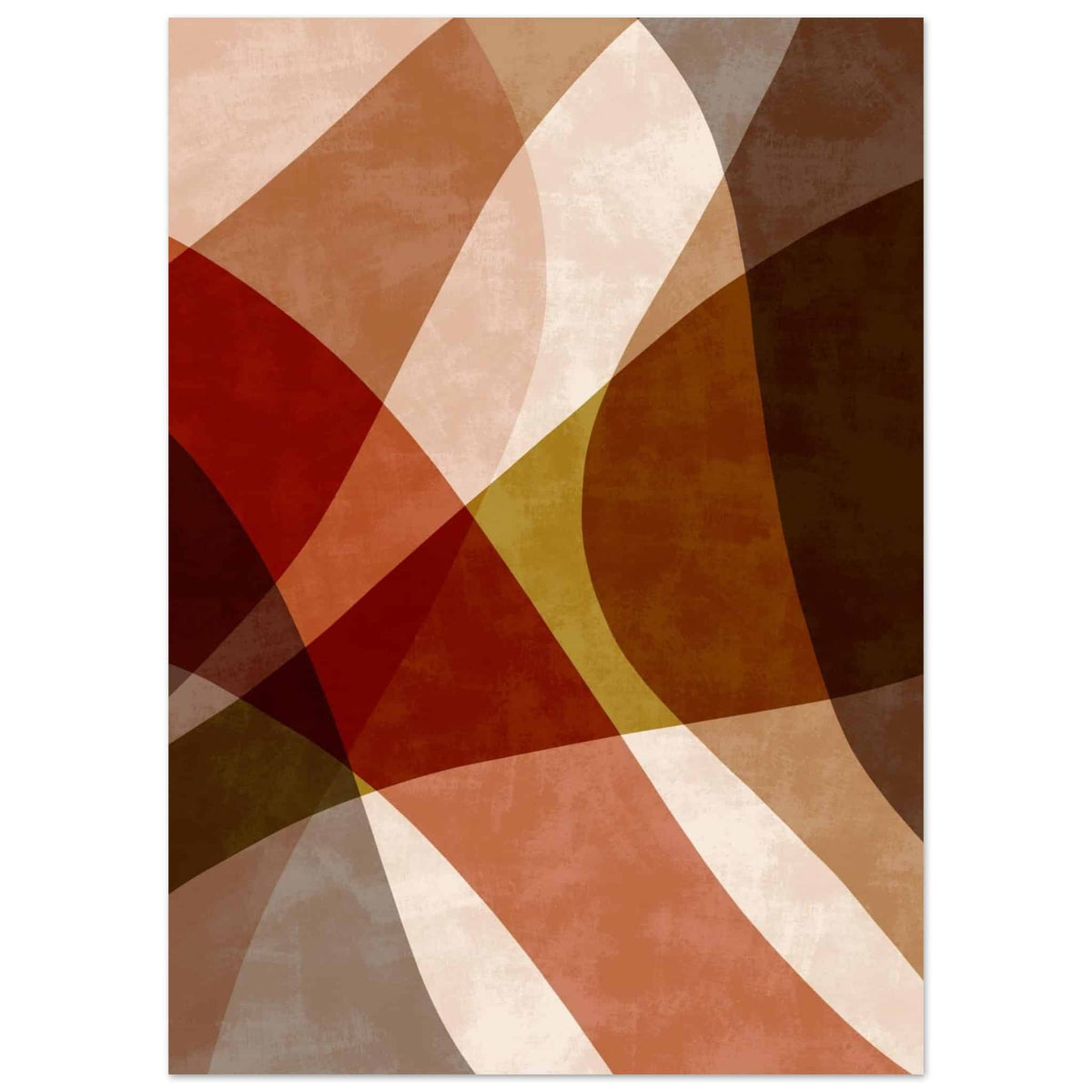 Artfulprints Poster Boho – Autumn blend  - 50x70 cm - Bruin