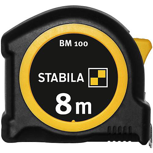 Mètre-ruban Stabila BM 100 19579, 8 m, échelle 1000, ABS