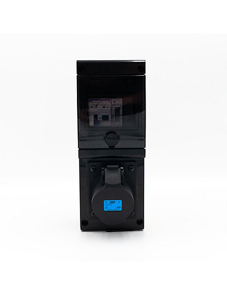 Borne De Recharge Avec Prise Europe 32a Complète Avec Protections Et Compteur