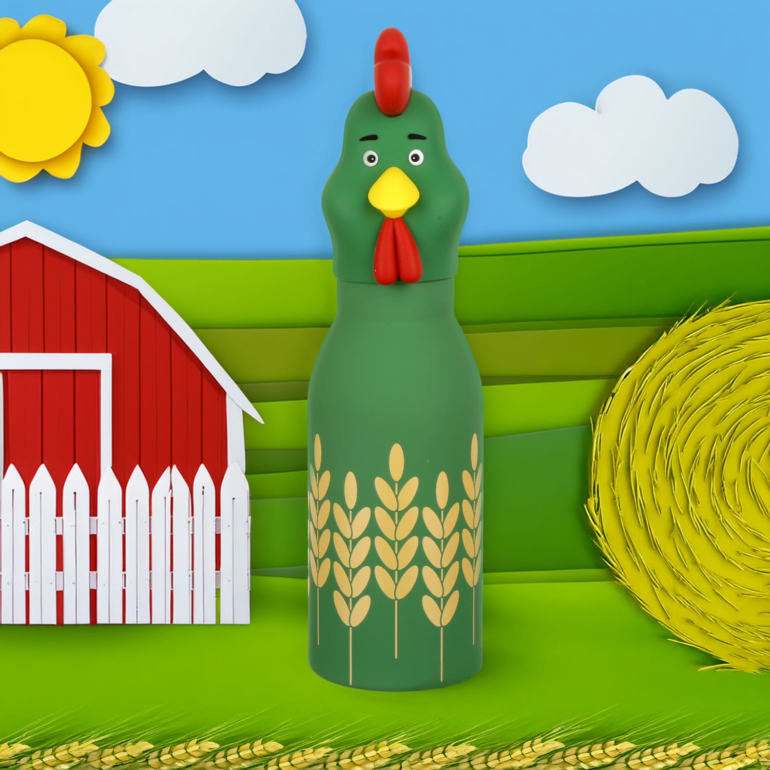 Bottiglia termica galletto 420 ml bambini Farmily