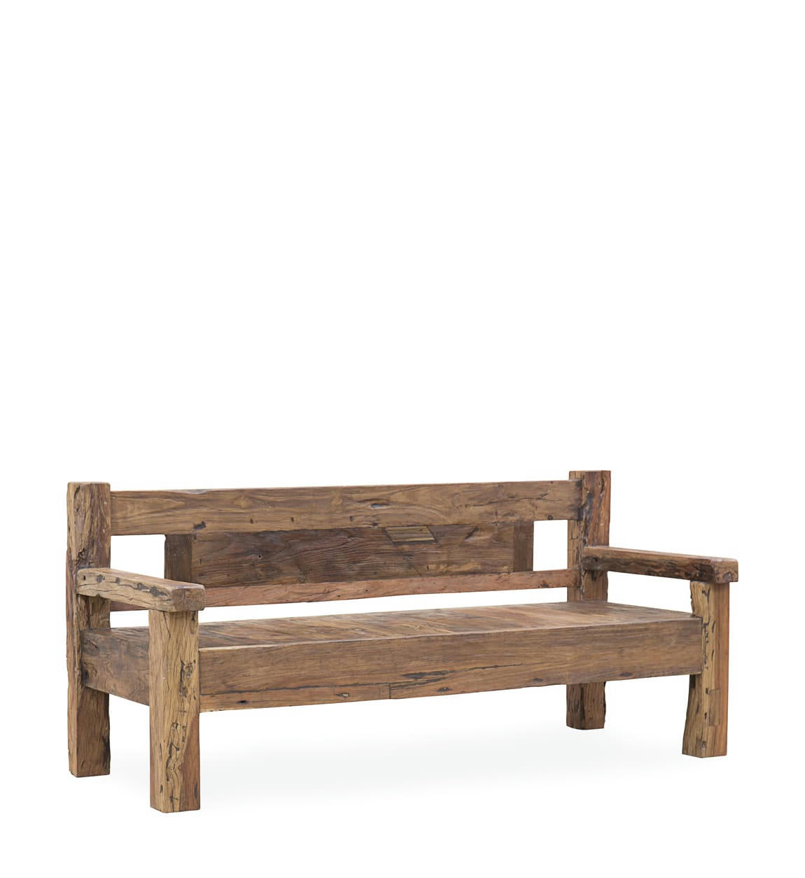 - Banc en bois de teck recyclé L208