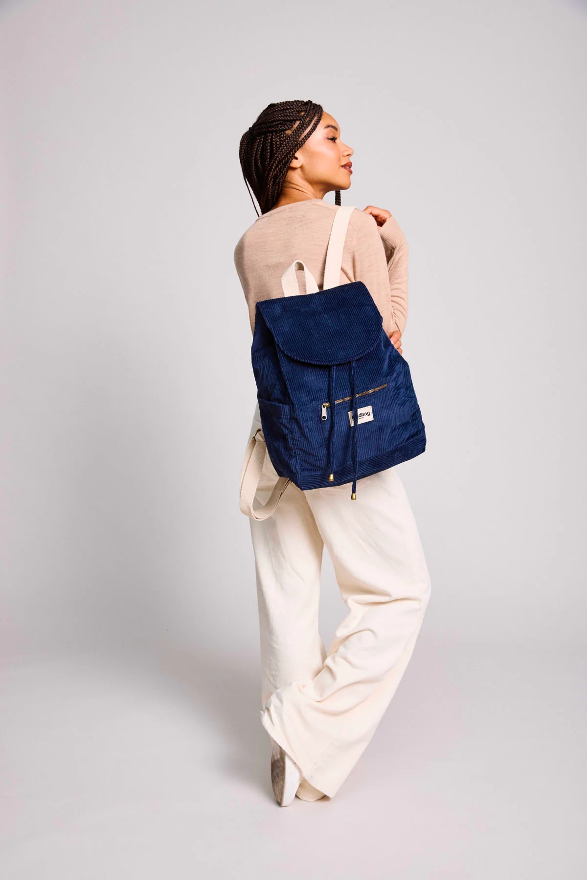 Sac à dos Eliot Velours Marine
