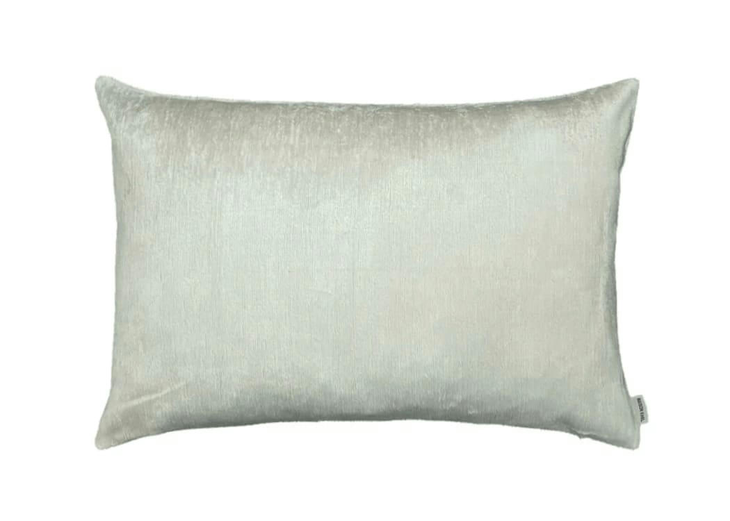 - Housse de coussin velours soie ikat   40x60 blanc