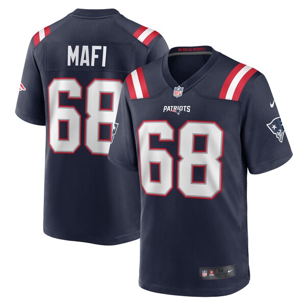 Atonio Mafi New England Patriots Nike Team Game Jersey -  Navy