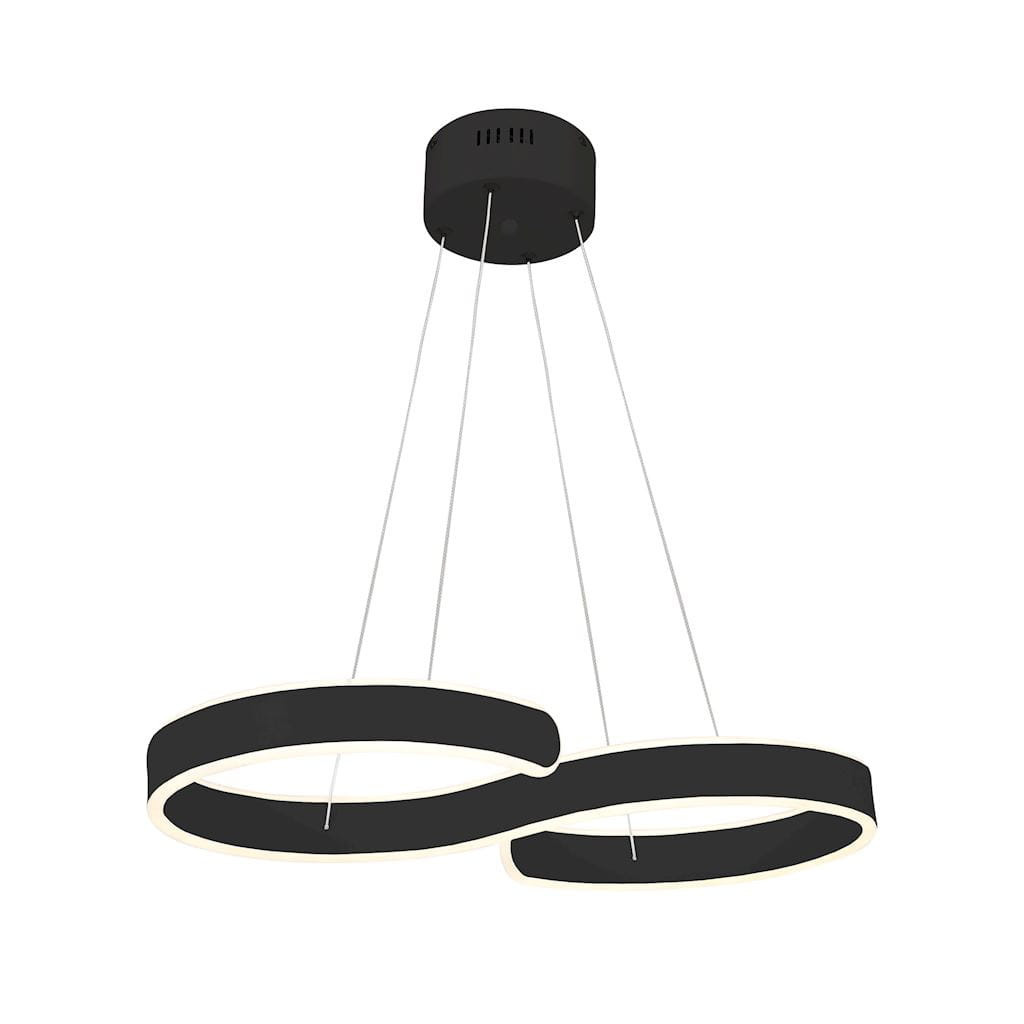 Lampa wisząca INFINITY czarna LED 1x60W Neutralna biel 3600lm Milagro