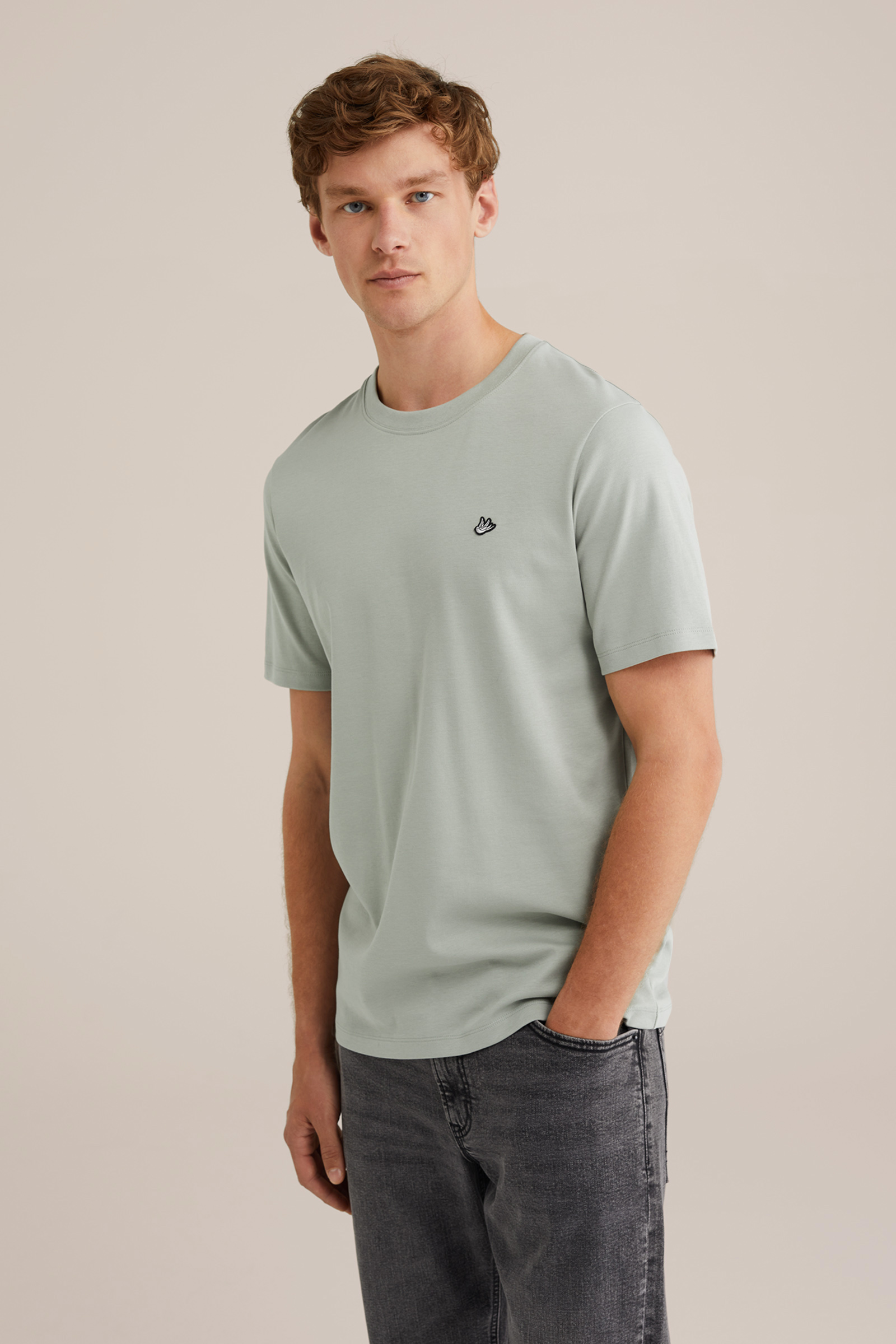 Heren Regular fit T-shirt met embroidery