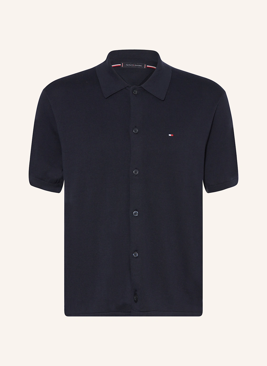 TOMMY HILFIGER Strickhemd Regular Fit