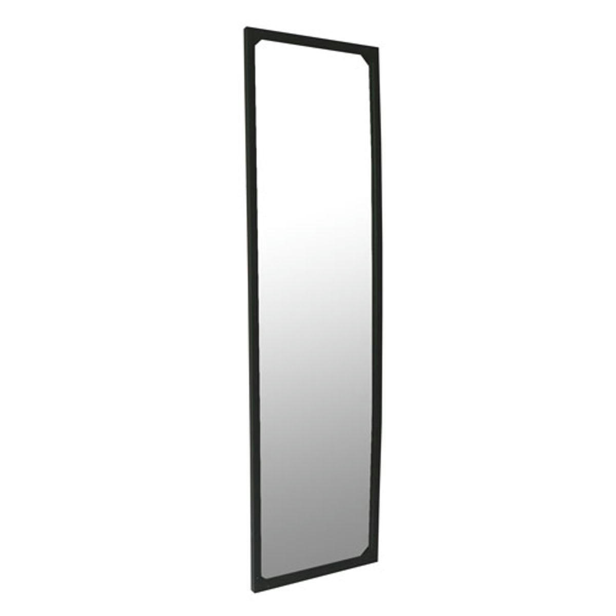 BRICKALNE - Miroir psyché rectangulaire en métal noir 46 x 165 cm