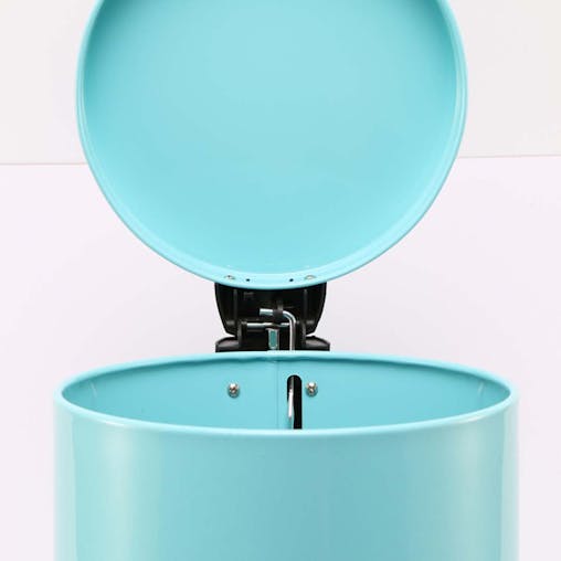 SOGA 4X Stainless Steel Pedal Bin Blue 7L
