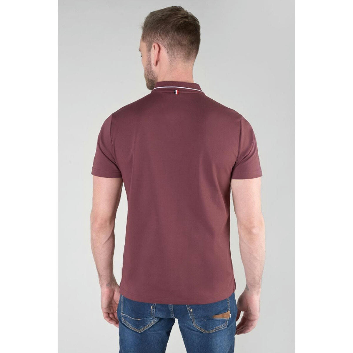 Polo manches courtes col tipped