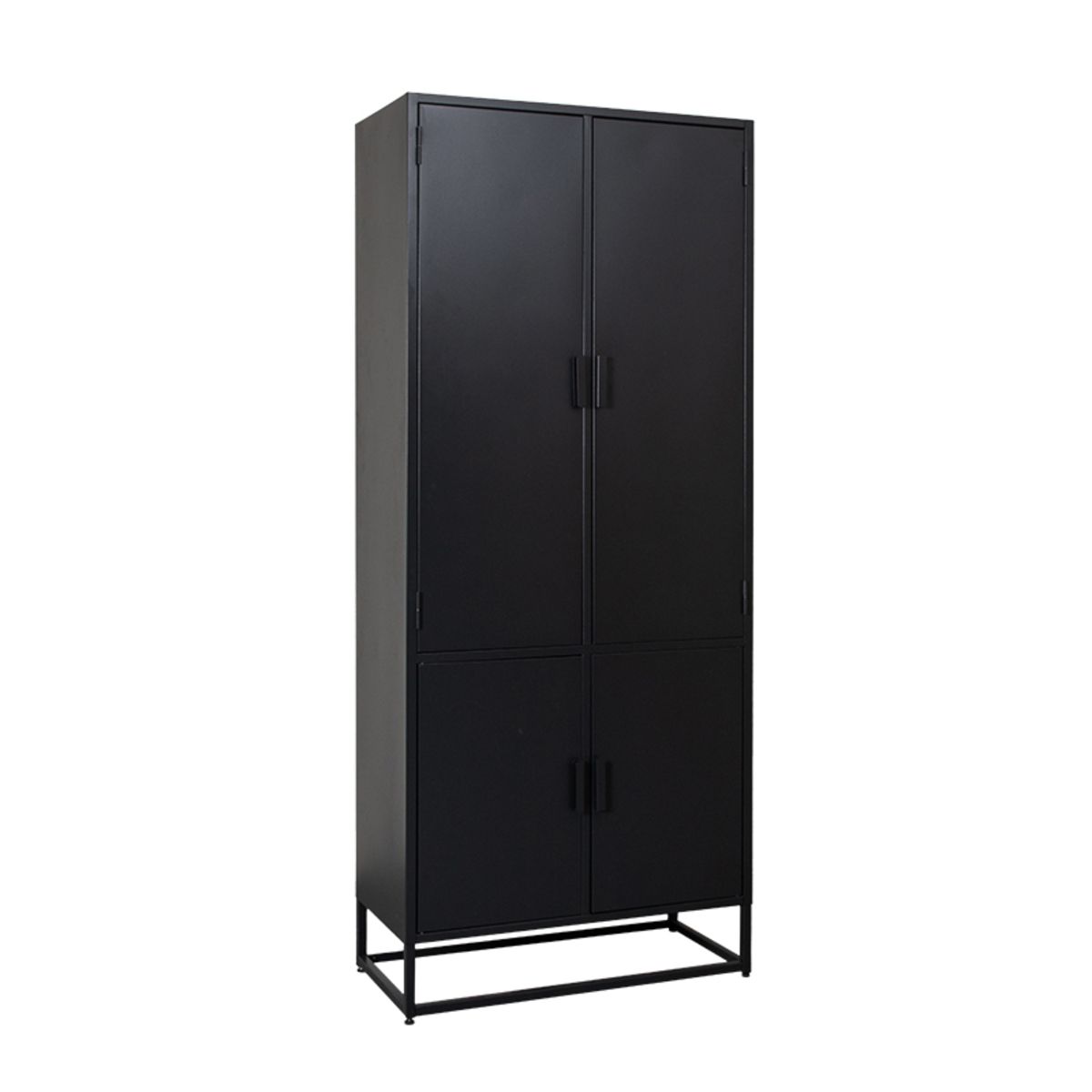 LABEL51 Hoge Kast Luff - Zwart Metaal - 90x40x190cm