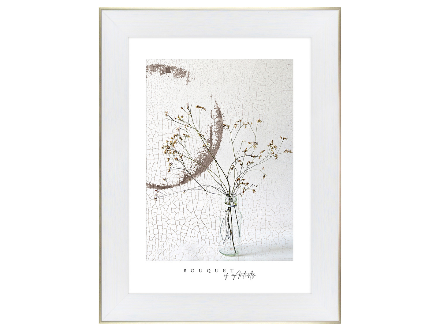 Obraz w ramie Wild Flowers On Watercolor 64x84 cm