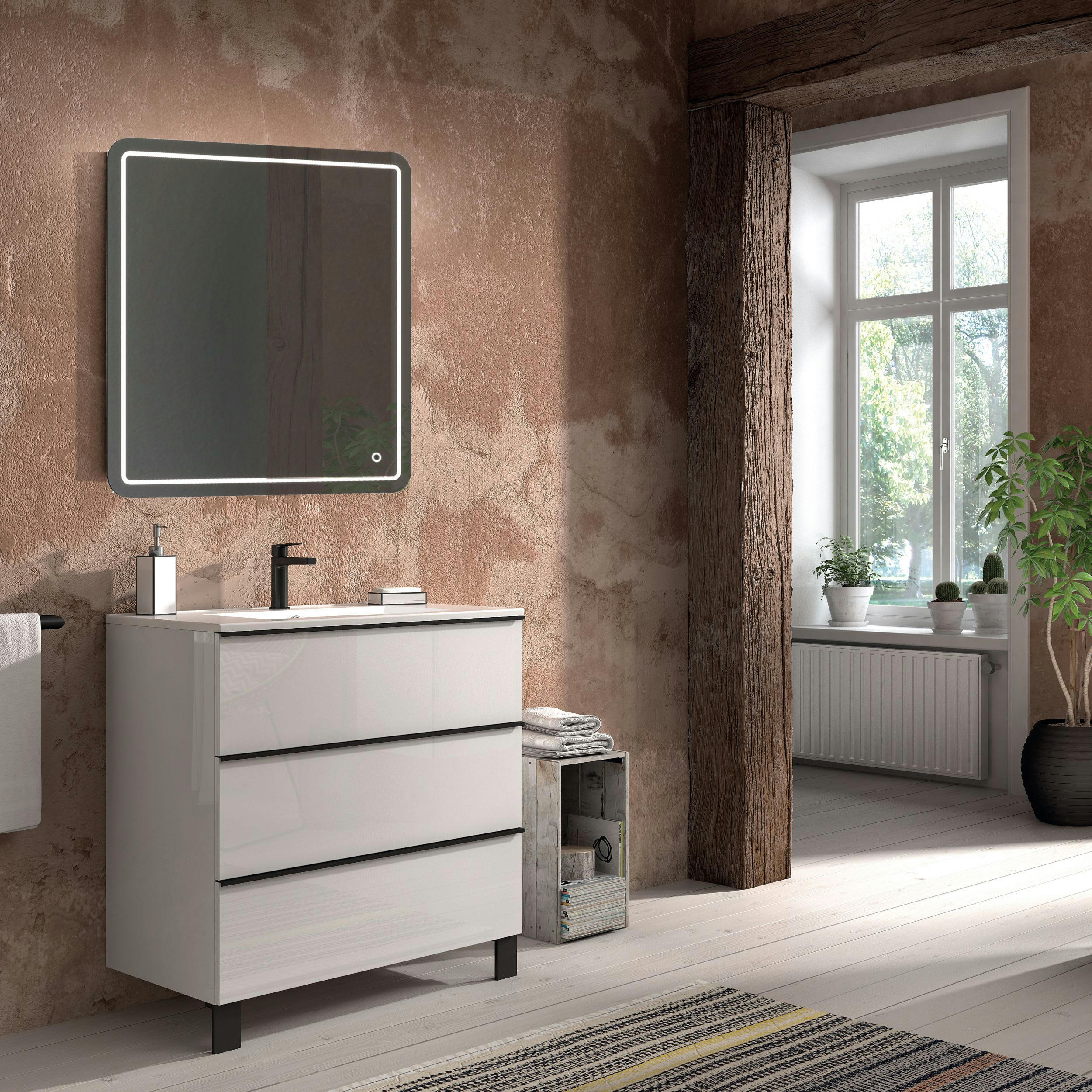 SANTIAGO - Meuble sous-vasque  L80 x H75 x P46 cm