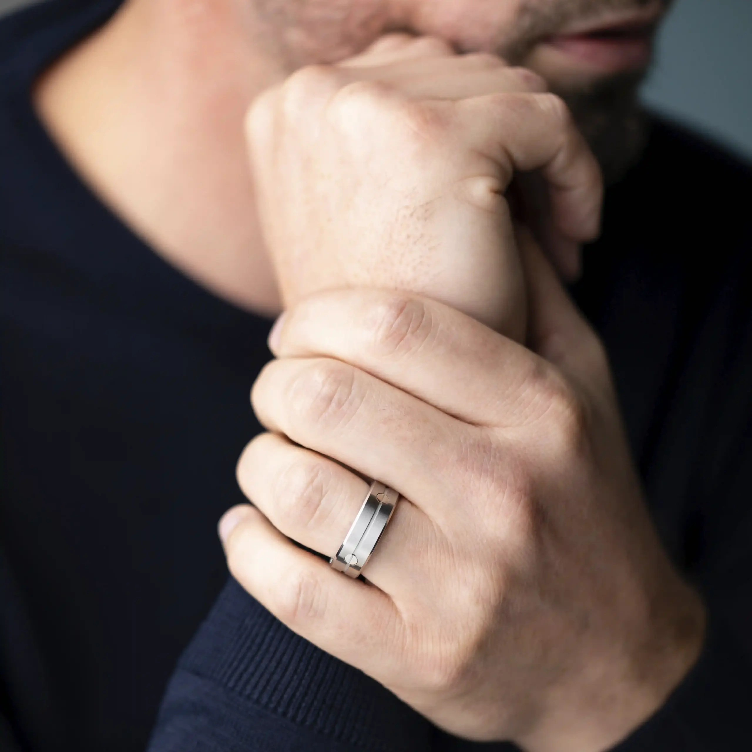 BAGUE NEWPORT – ACIER
