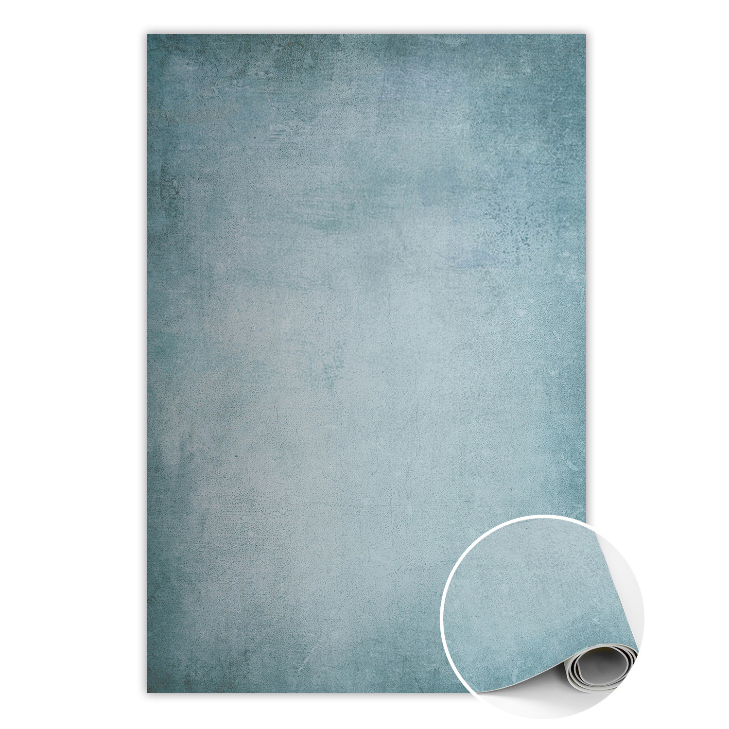 Dywan winylowy do domu Niebieski beton 60 x 90 cm