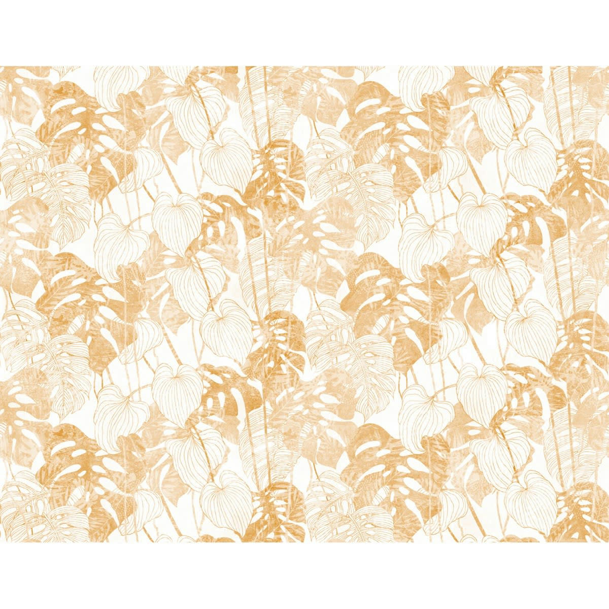 GAMBOA - Papier peint panoramique motif floral Beige sable 384x300cm