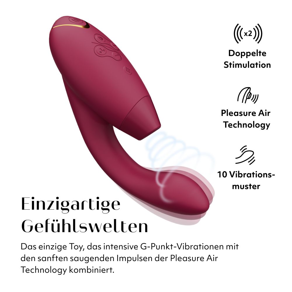DUO 2 - Der fortgeschrittene Dual-Stimulator für Klitoris und G-Punkt