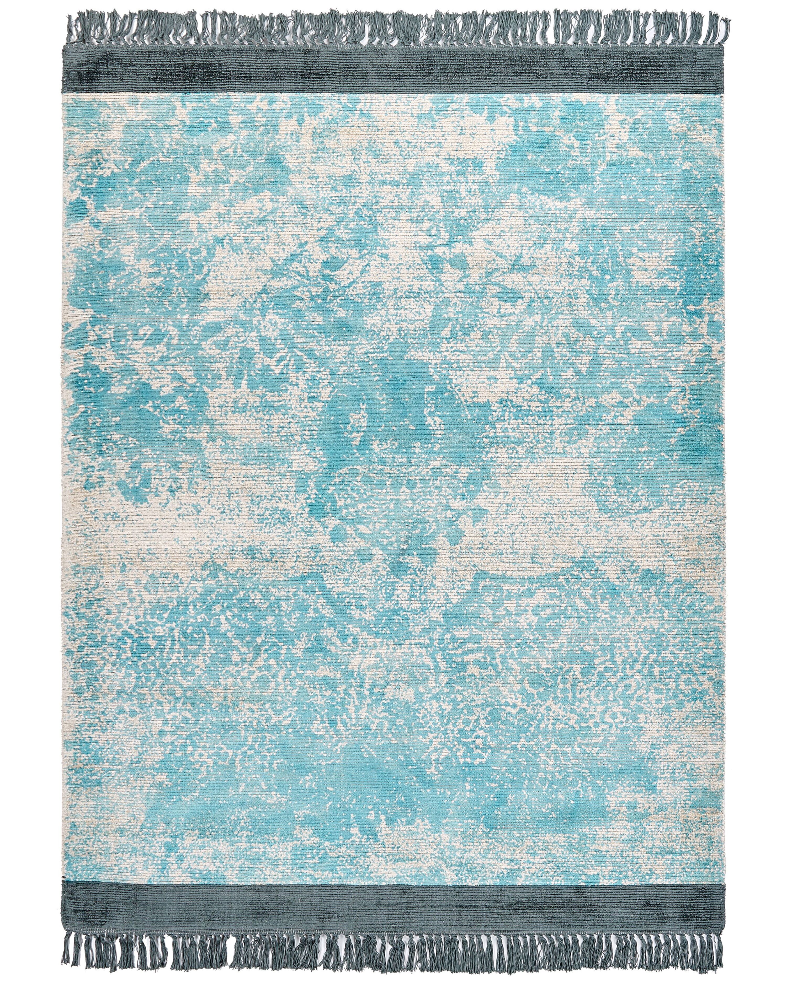 Rug AKARSU Blue 140 x 200 cm Viscose
