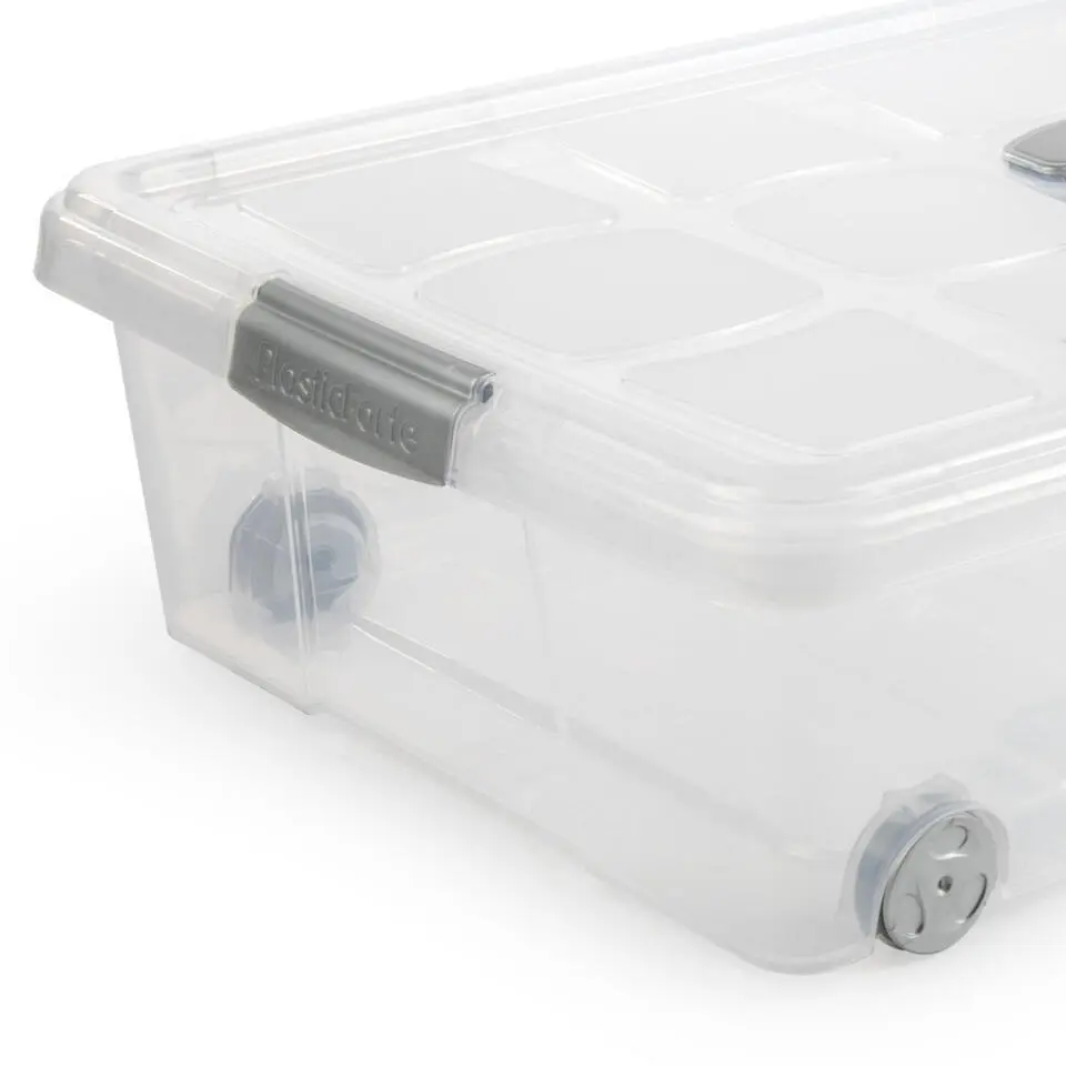 Plasticforte Opslagbak met deksel - 1x - 31L - 62 x 45 x 18 cm