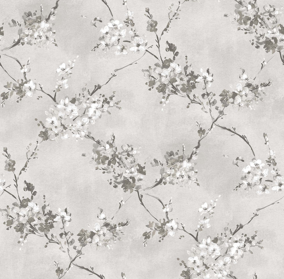 Sanders & Sanders behang bloemen grijs - 53 cm x 10 m - 640388