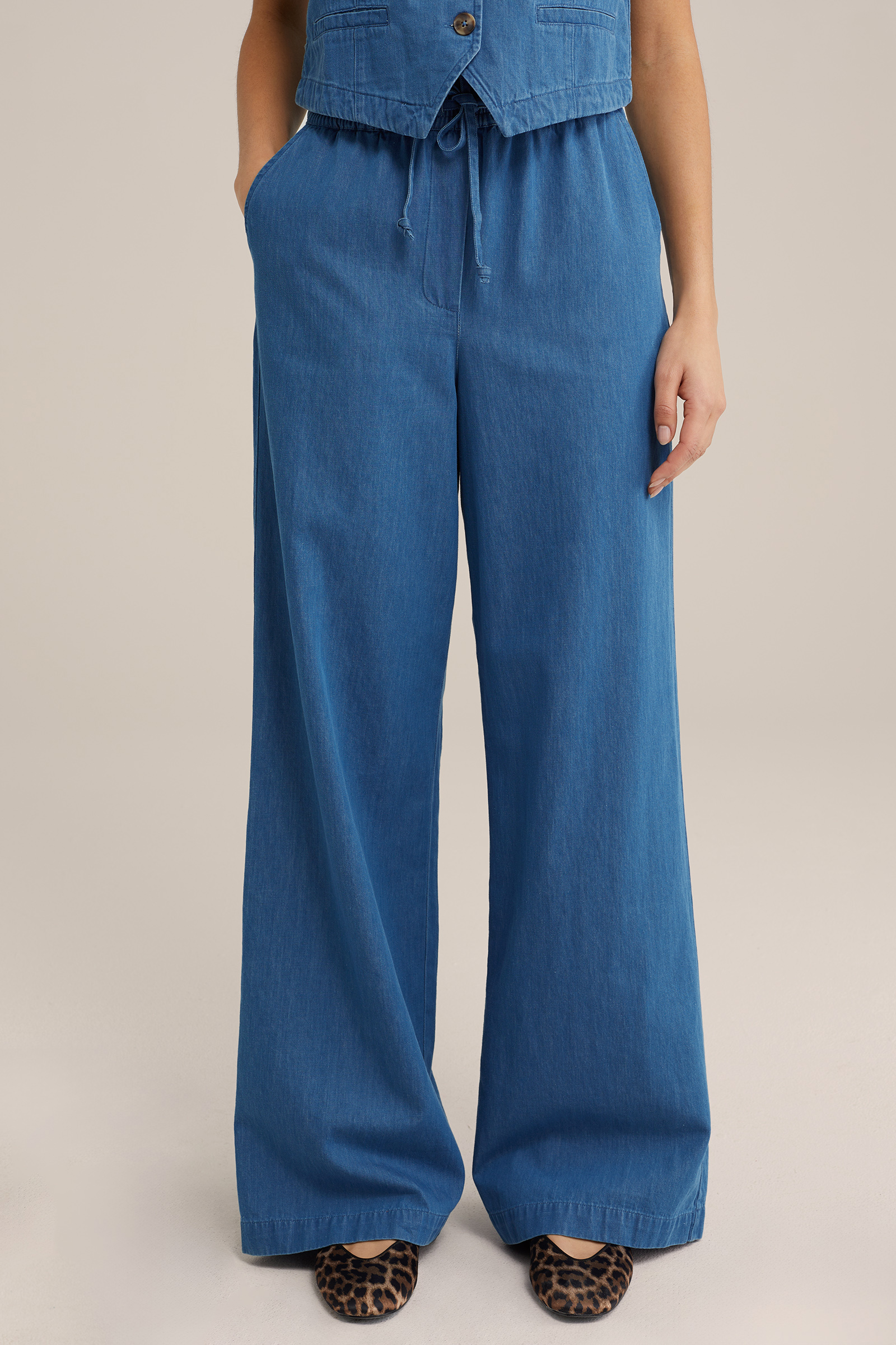 Dames wide leg broek