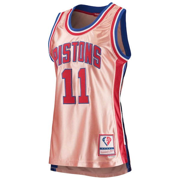 Isiah Thomas Detroit Pistons Women's 75th Anniversary Rose Gold 1982 Swingman Jersey - Pink