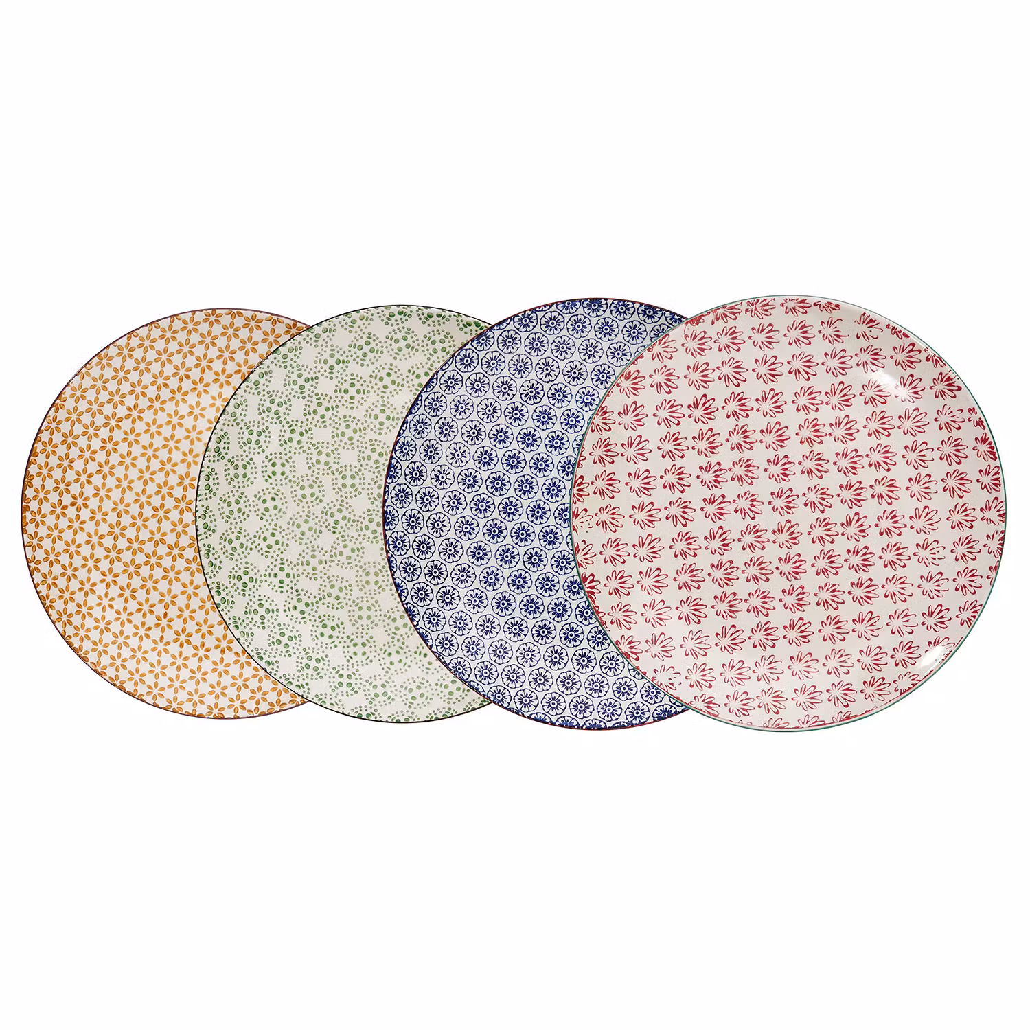 RETRO Frühstücksteller 4er-Set