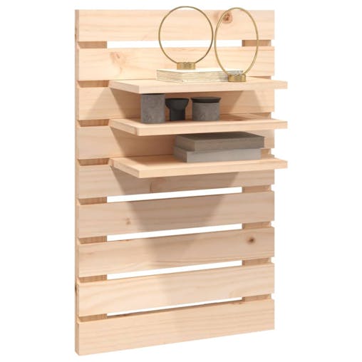 NNEVL Wall-mounted Bedside Shelves 2 pcs Solid Wood Pine
