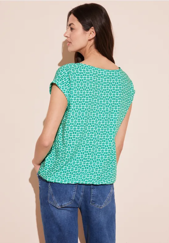 Bluse mit V-Ausschnitt