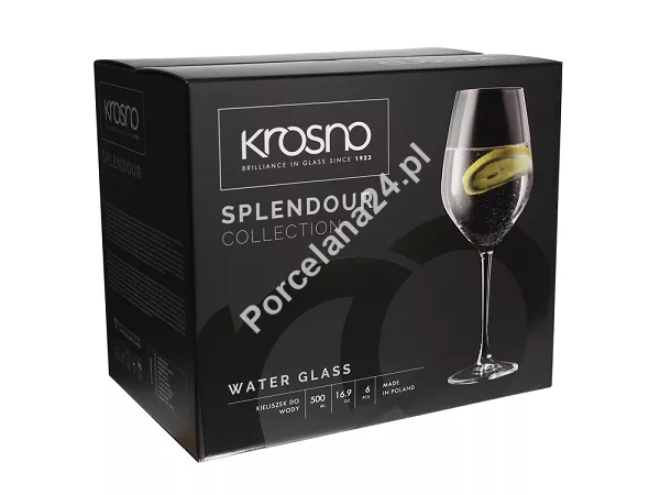 Kpl. kieliszków do wody 500 ml (6szt.) Krosno - Splendour (Sensei / Passion) 8187