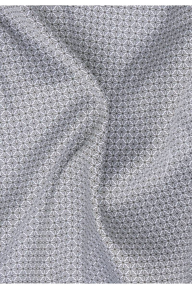 ETERNA Comfort Fit Hemd silber, Bedruckt (super langer Arm)