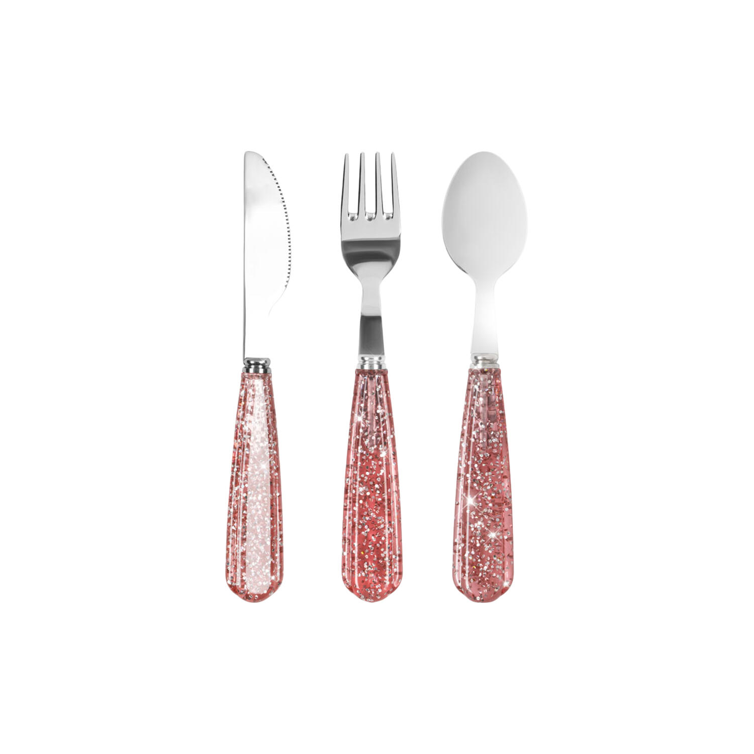 Sparkly Cutlery, sparkling blush