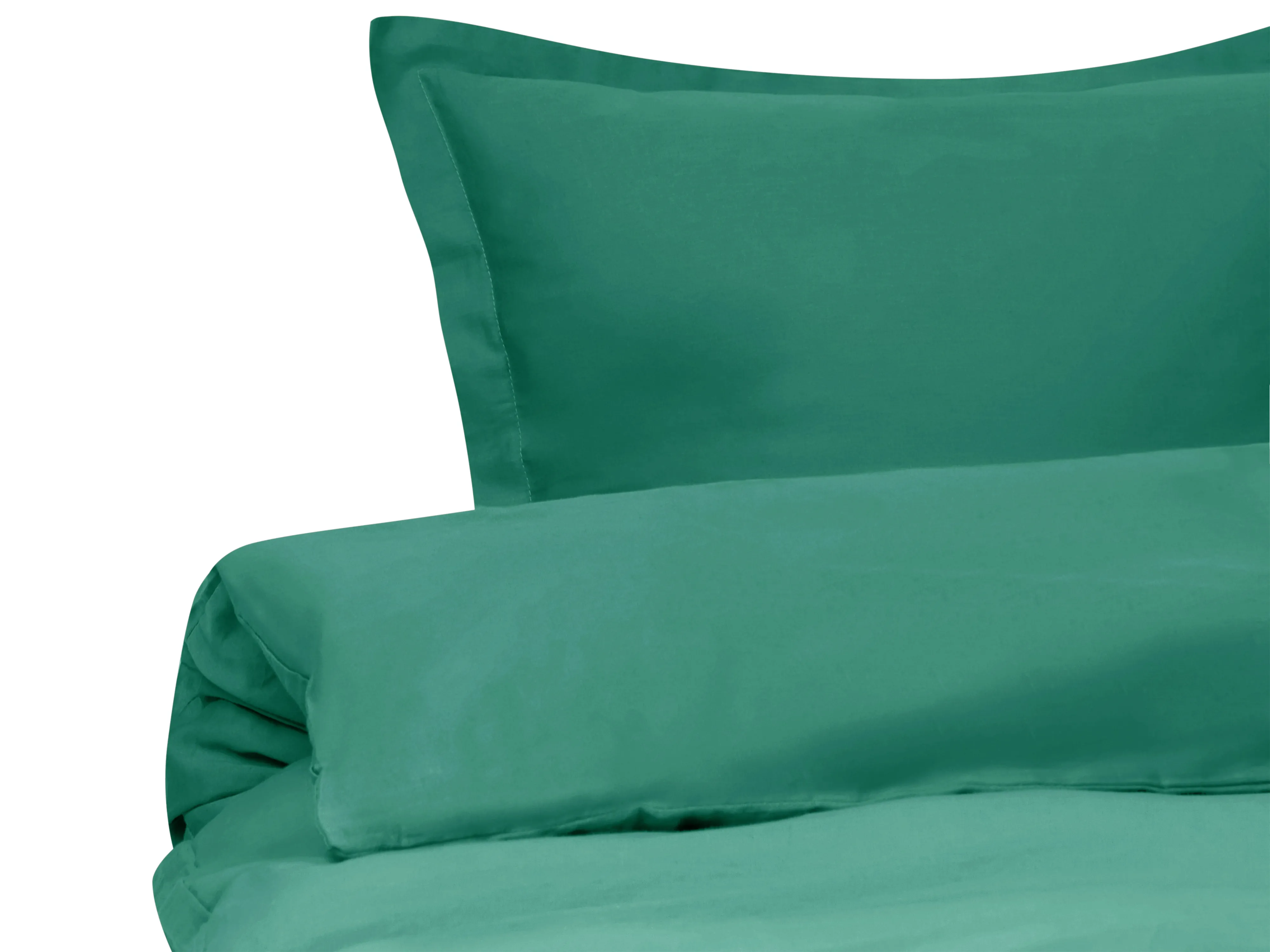 Duvet Cover Set PARKROSE Sateen Cotton 220 x 240 cm Green
