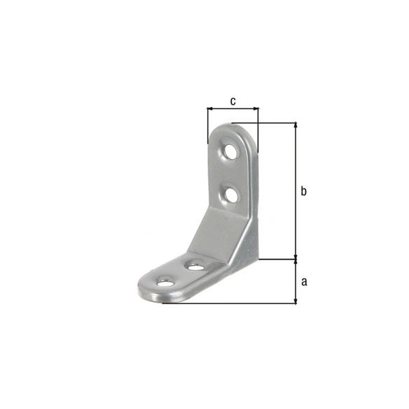 Zierwinkel, Stahl, aluminiumfarben, 1 Stück
