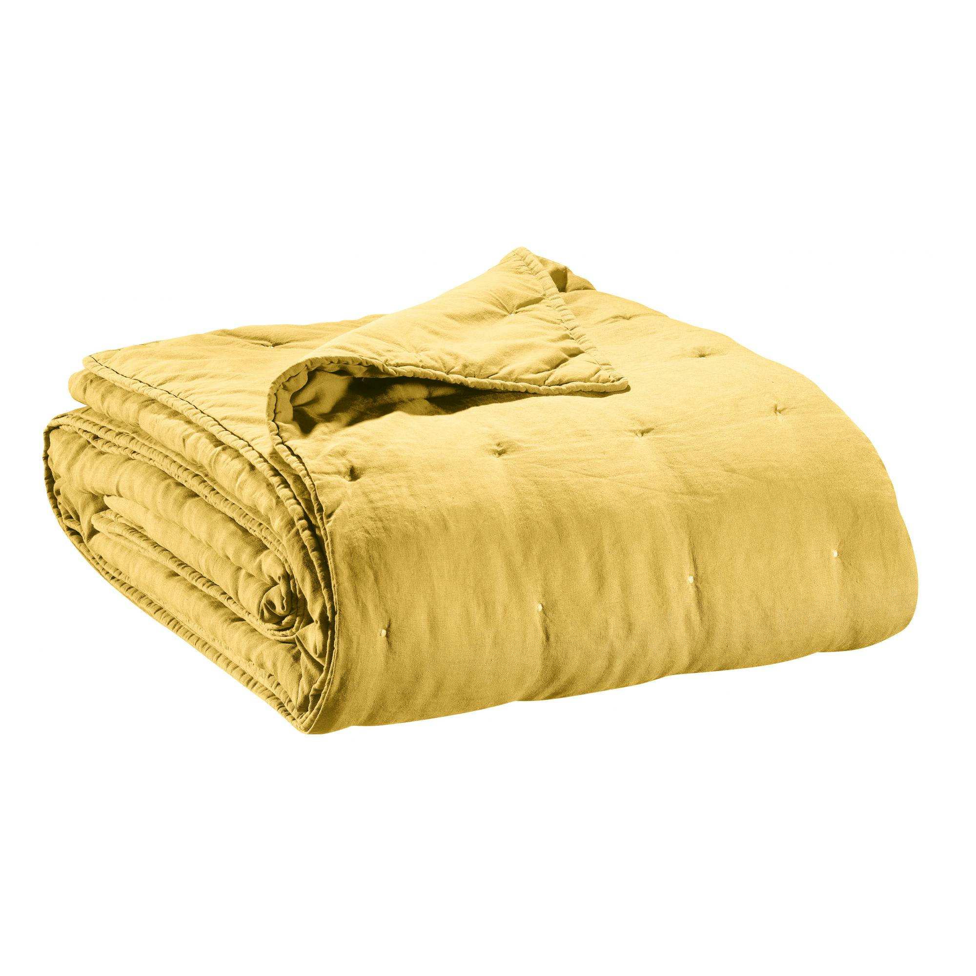 ZEFF - Jeté de lit   en lin absynthe 180 x 260