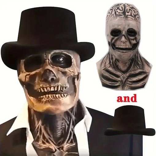 NNETM Grim Reaper's Grin: Halloween Skull Mask