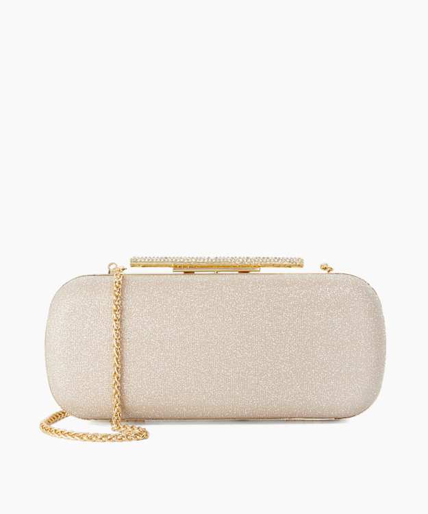 Body Gold - Structured Chain Strap Clutch Bag