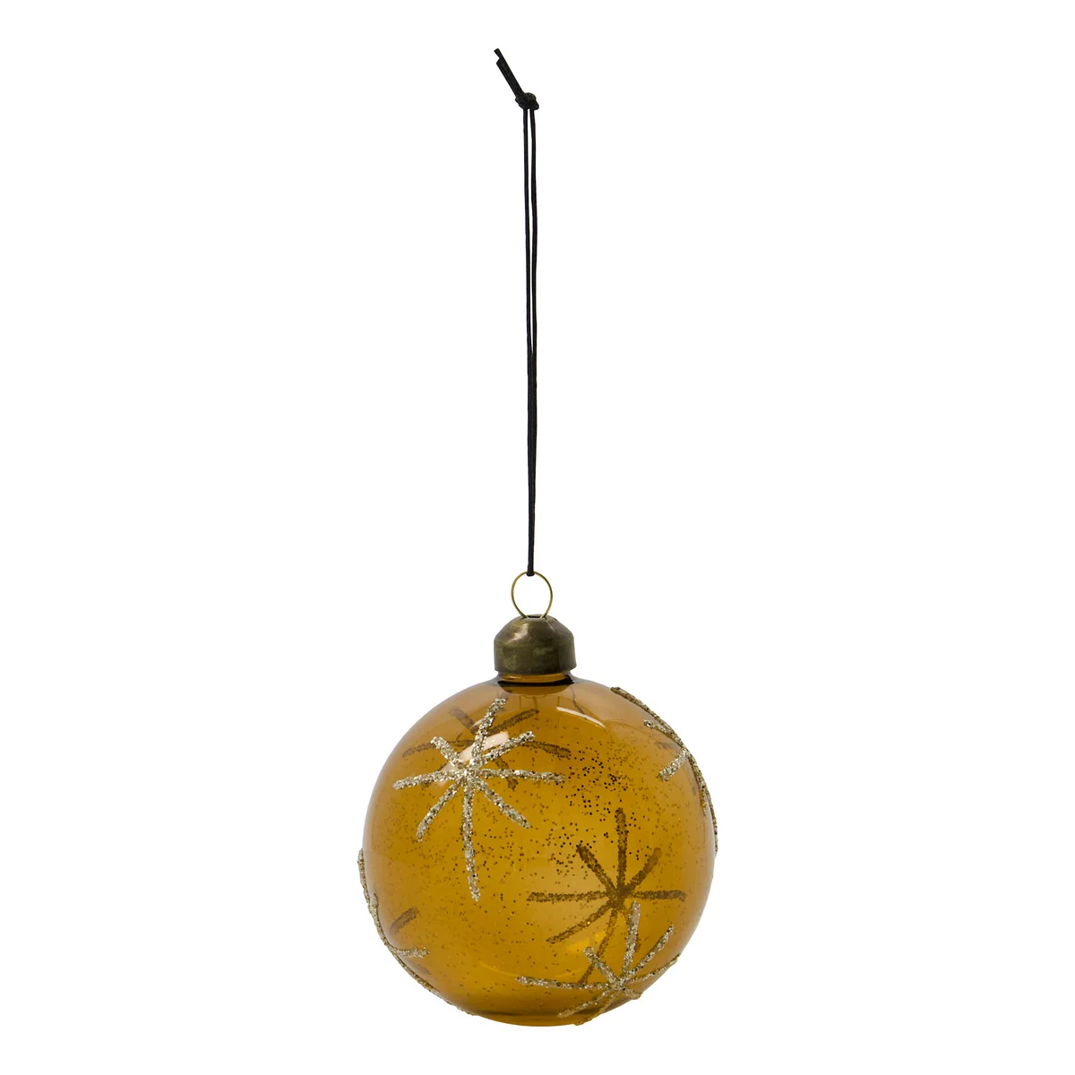 House Doctor - Star Ornament, Ø 8 cm, amber (4er-Set)