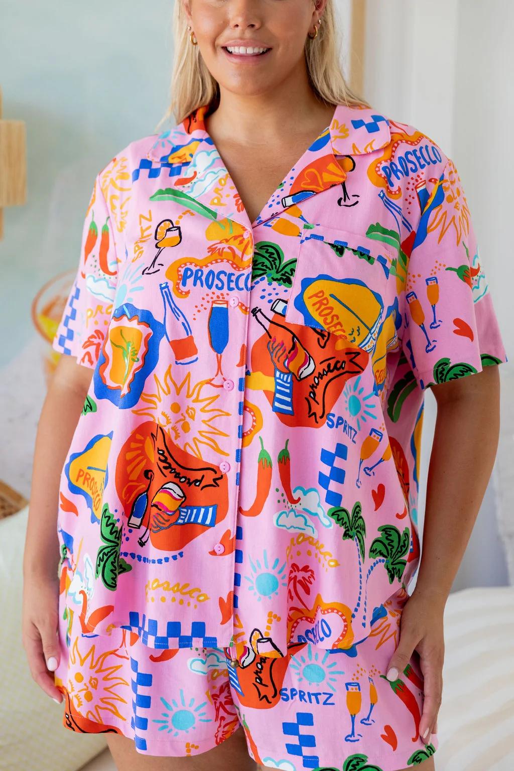 Marley Linen Blend Shirt in Cin Cin
