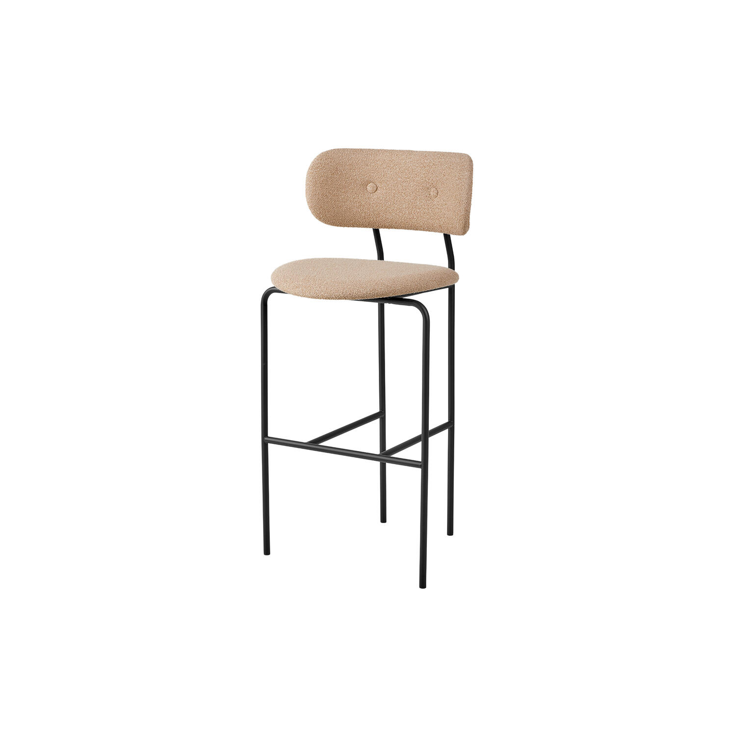 Coco Bar Chair, Around Boucl&eacute; 004/black matt