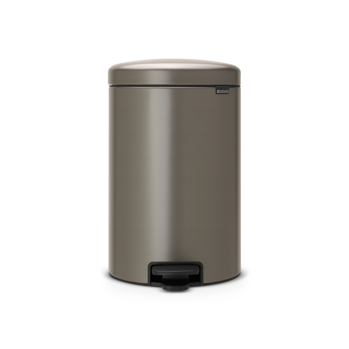 Brabantia NewIcon Pedaalemmer, 20 liter, kunststof binnenemmer - Platinum