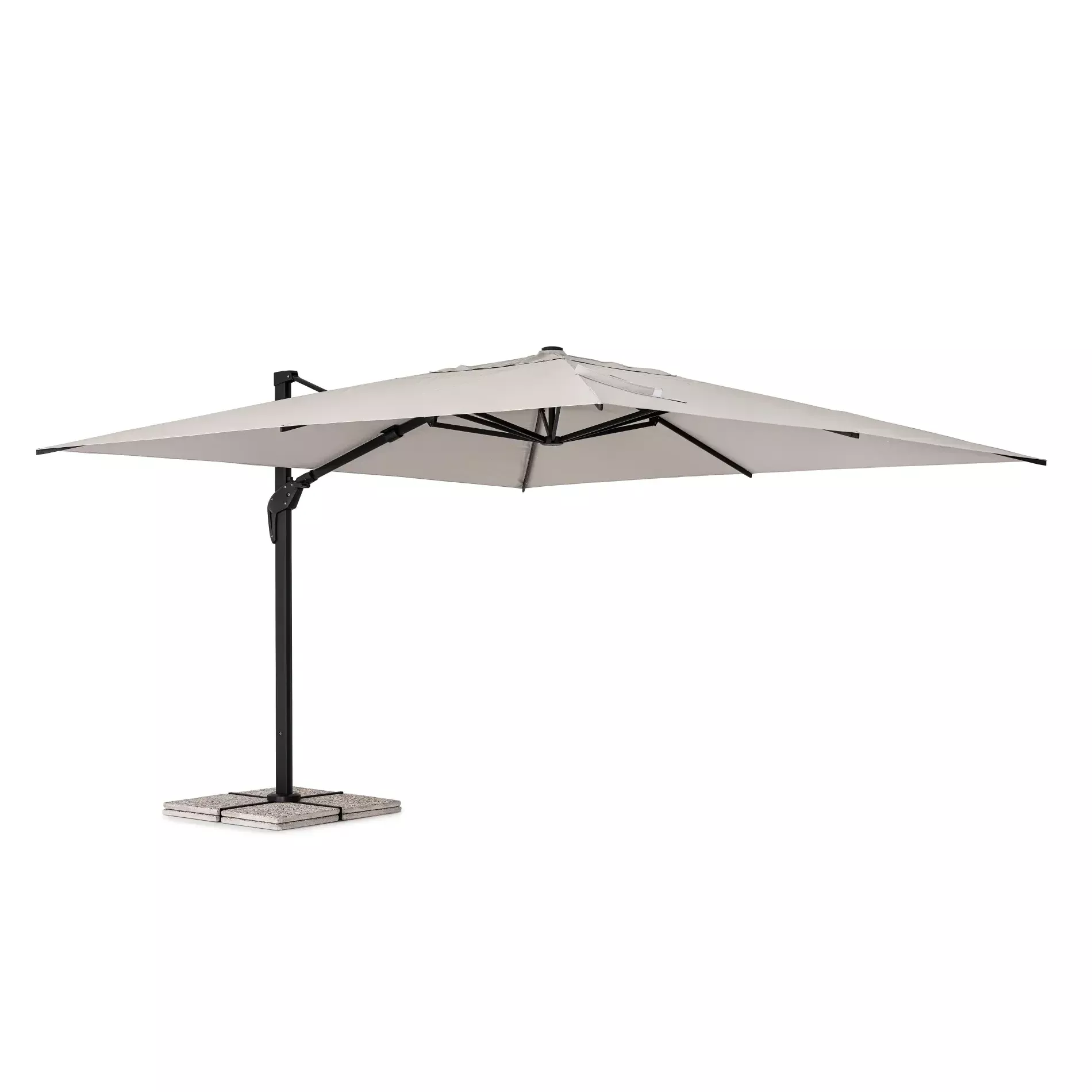 Bolzano Parasol ogrodowy Arrito 4x4 jasno szary