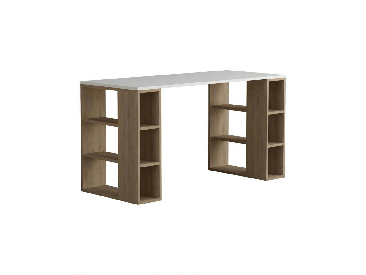 LINCO - LINCO Bureau blanc et chêne