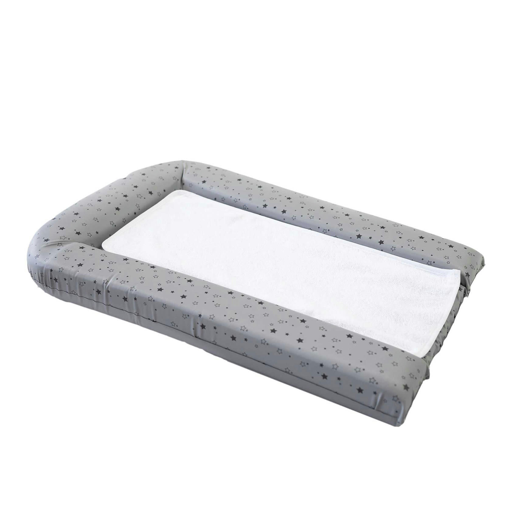 - Matelas à langer bébé avec éponges amovibles gris 42x70