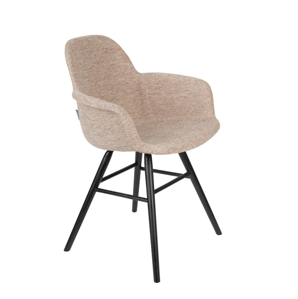 ALBERT KUIP - Fauteuil design tissu beige