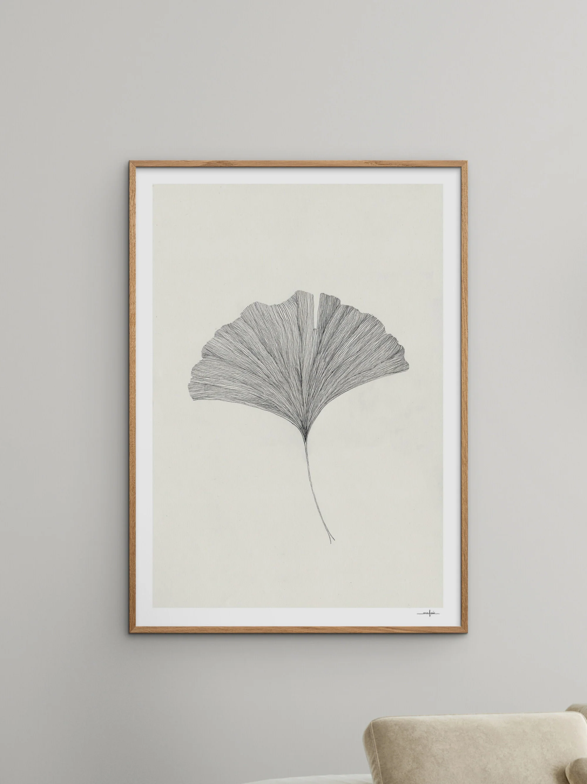Poster Grinkgo Leaf